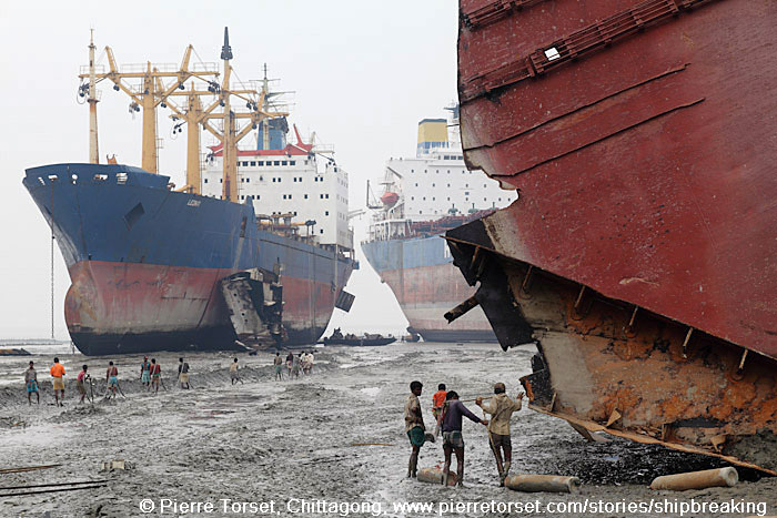 ship breaking near Chittagong