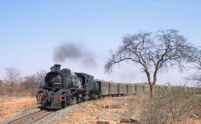 Selebi Phikwe - a long ore train leaves the mine