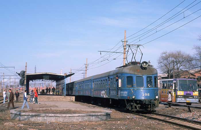 Japanese railcar in Fushun