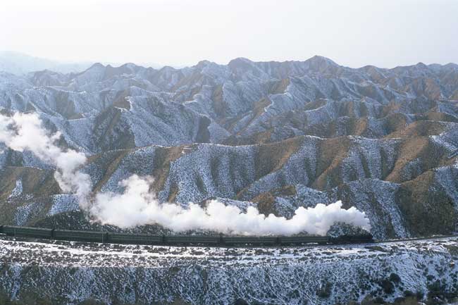 in the loess mountains of Baiyin, photo: Bernd Seiler, January 2006