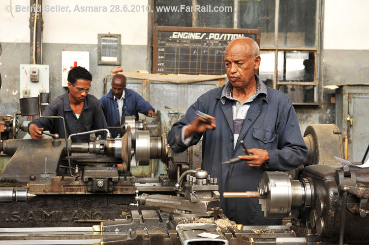 Workshop Asmara: these machines are from 1938/39!