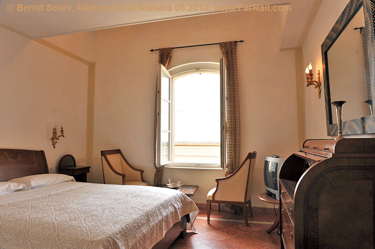 room in the Albergo Italia Hotel (the more expensive one)