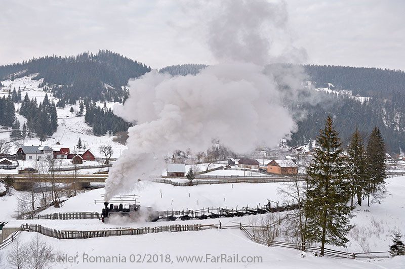 Waldbahn-Dampf in Rumänien: Viseu de Sus und Moldovita