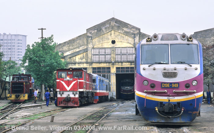 Dieseldepot am Hauptbahnhof Hanoi