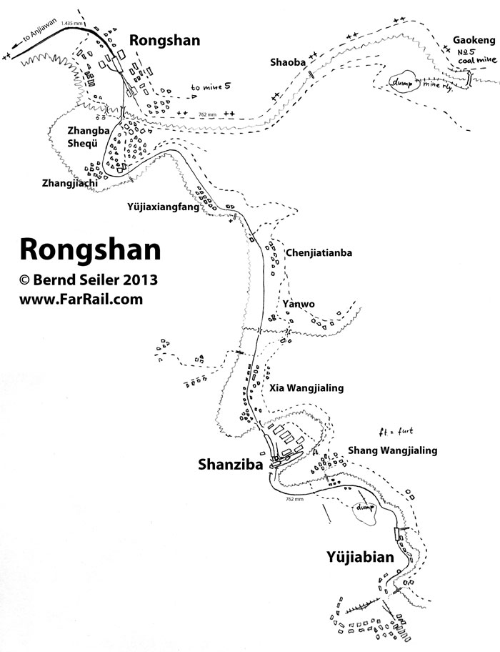 map Rongshan narrow gauge line